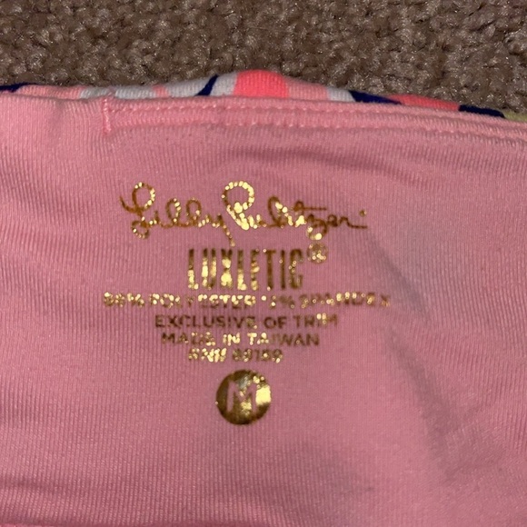 Lilly Pulitzer Luxletic Gypsy Jungle Cropped Leggings- size medium - Picture 4 of 6